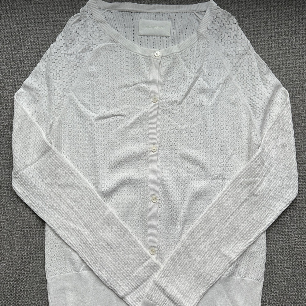 Zadig & Voltaire White Knit Cardigan